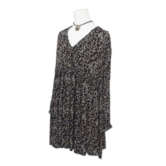 Billabong Floral Boho Mini Dress XS Indie Fairycore Whimsygoth 90s Surfer - Picture 2 of 8